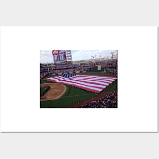 Philadelphia Phillies Opening Day with the American Flag Posters and Art